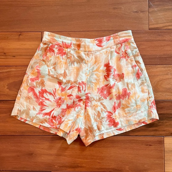 Abercrombie & Fitch Floral Linen Shorts - Picture 1 of 6